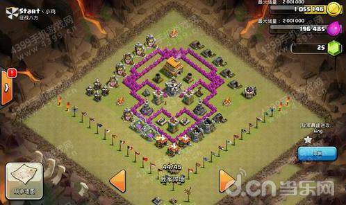 部落冲突COC&nbsp6本部落战防偷本神阵推荐